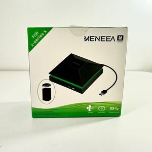 MENEEA Cooling Fan for Xbox Series X RGB Light Dust Proof 3 Speed USB 3.0 Black
